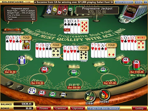 Caribbean poker džekpots Caribbean-poker