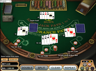 21 burn Blackjack (21 Burn Blackjack tiešsaistē)