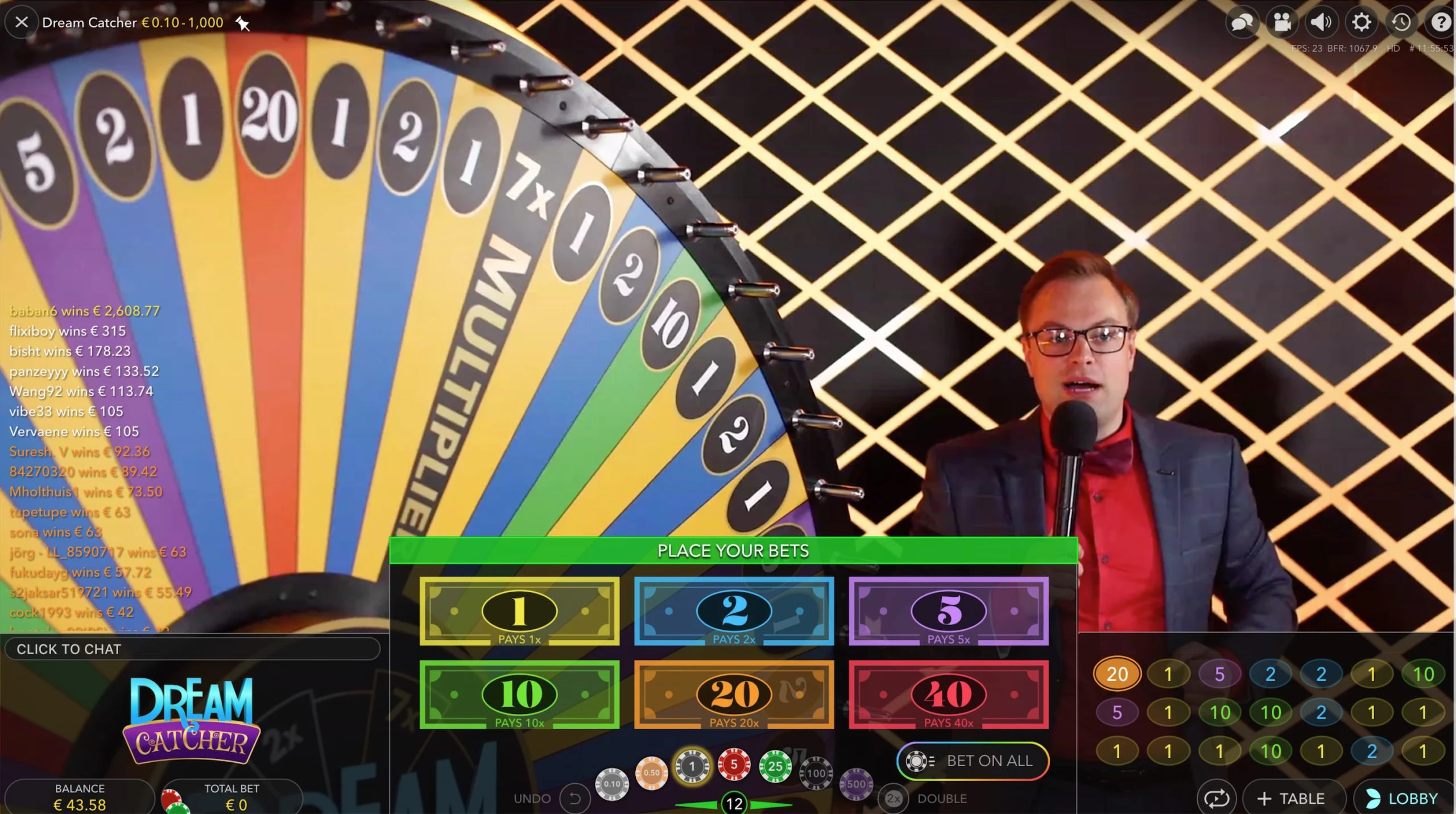 Dream Catcher live kazino spēle Dream-Catcher-live-kazino-spēle