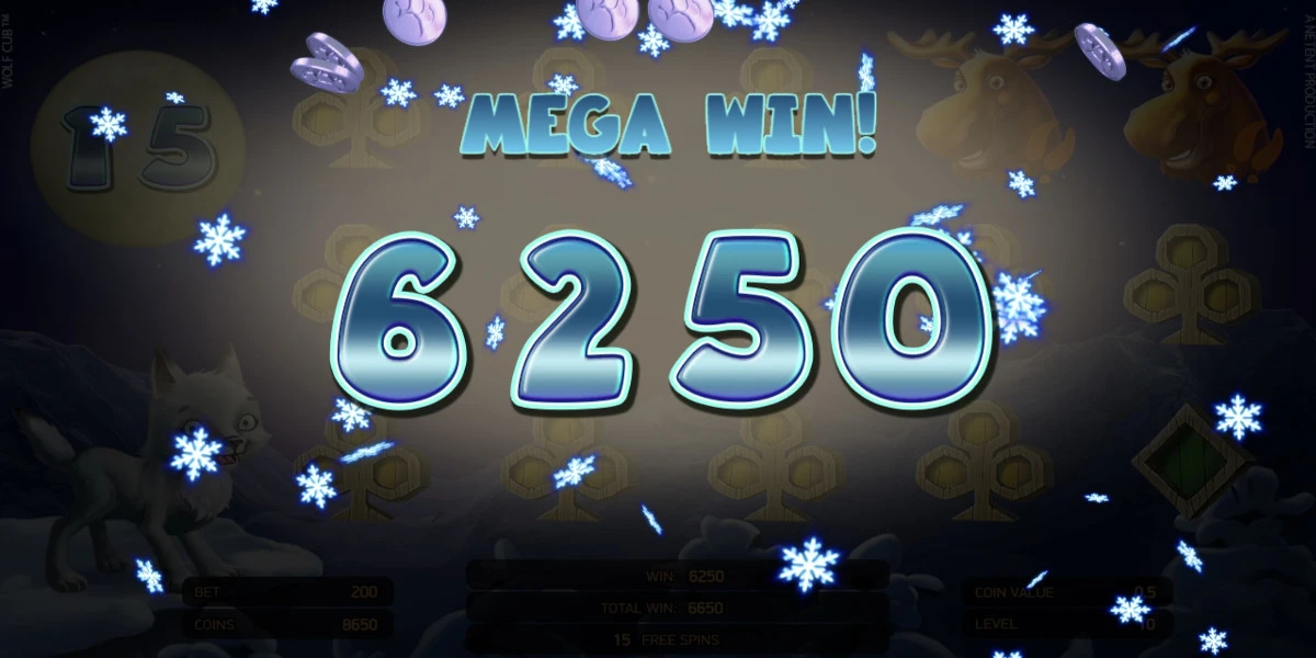 Wolf Cub lošimų automatas Mega laimėjimas Wolf Cub lošimų automatas Mega laimėjimas