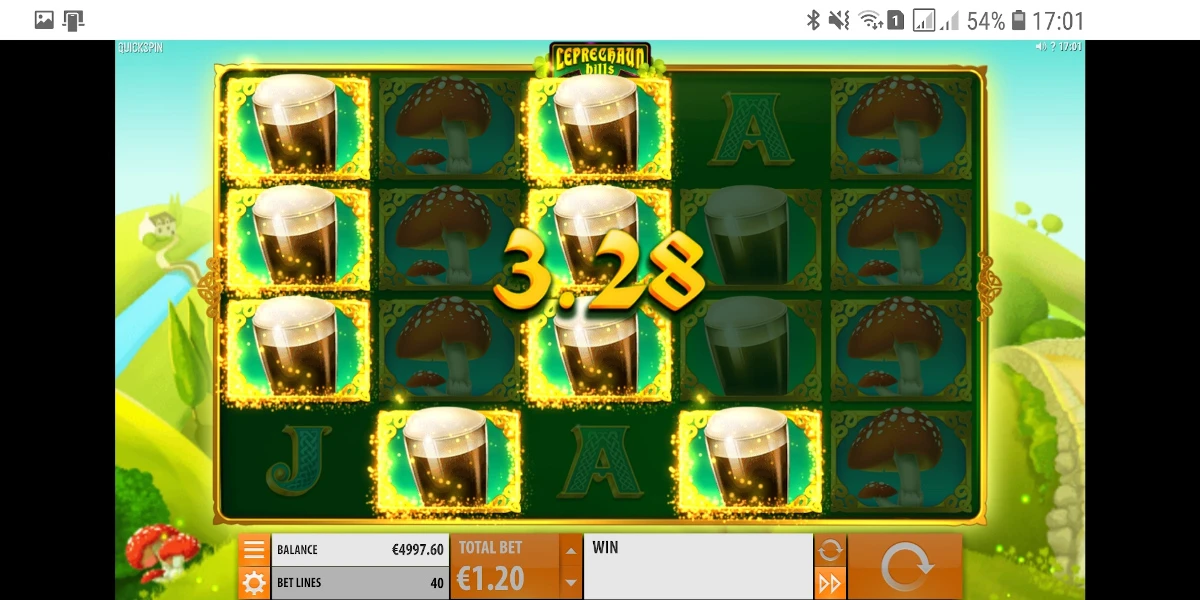 Leprechaun Hills spēļu automāts Mobilā spēlēt pieejams