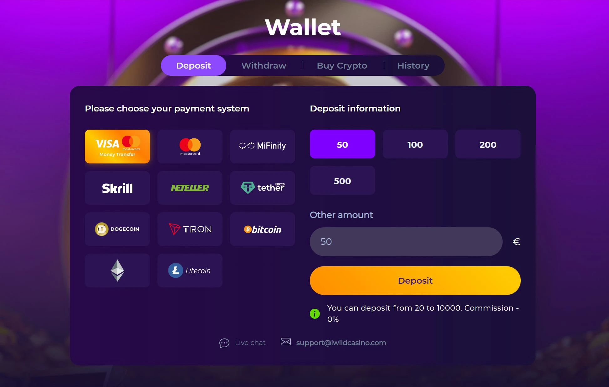 Maksājumu metodes iwild-kazino-maksajumu-metodes