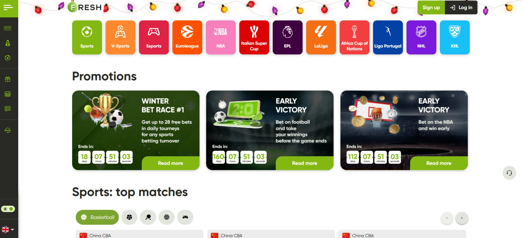 Fresh sporta derības Fresh-sporta deribas