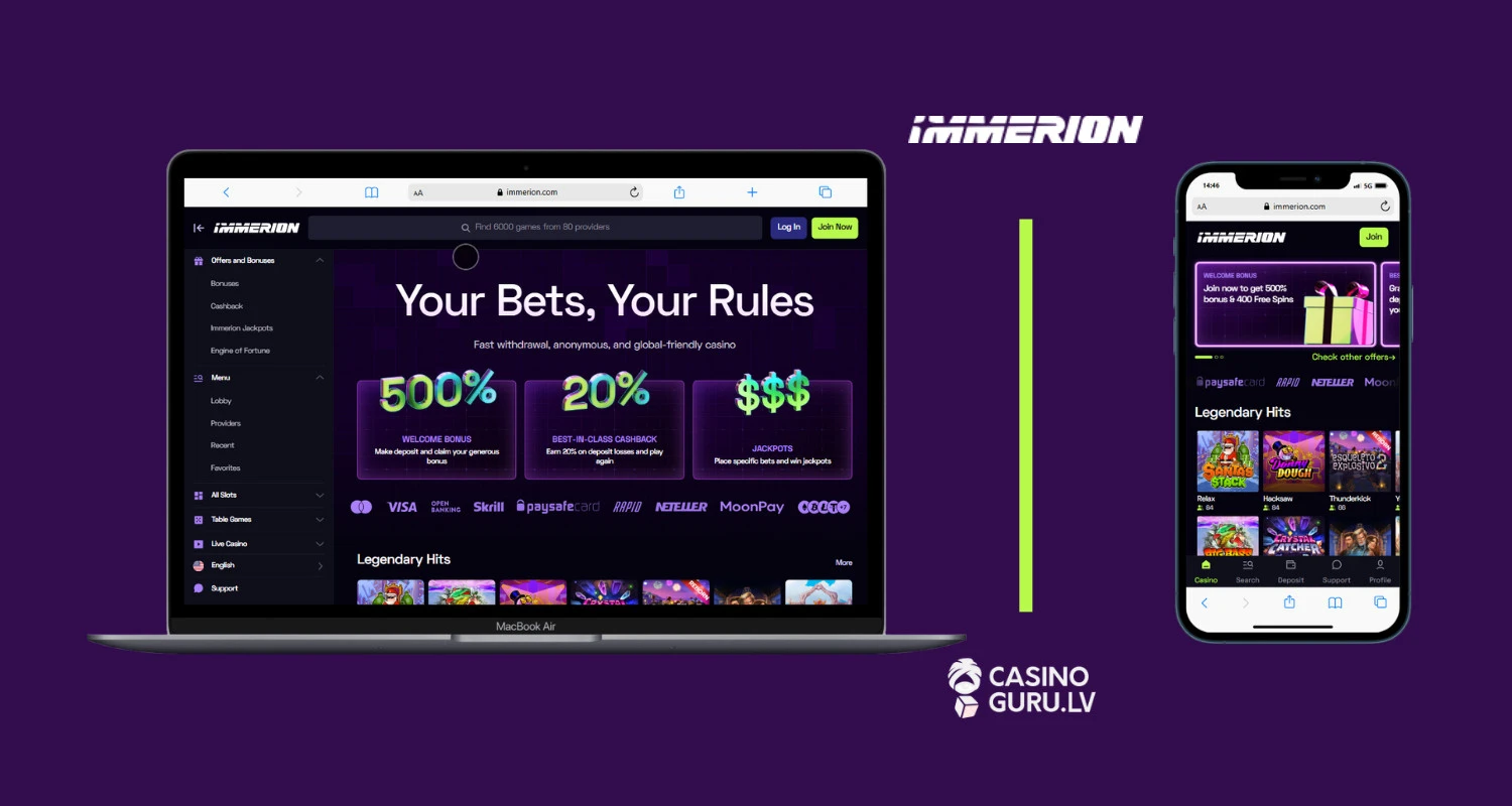 immerion-kazino pārskats