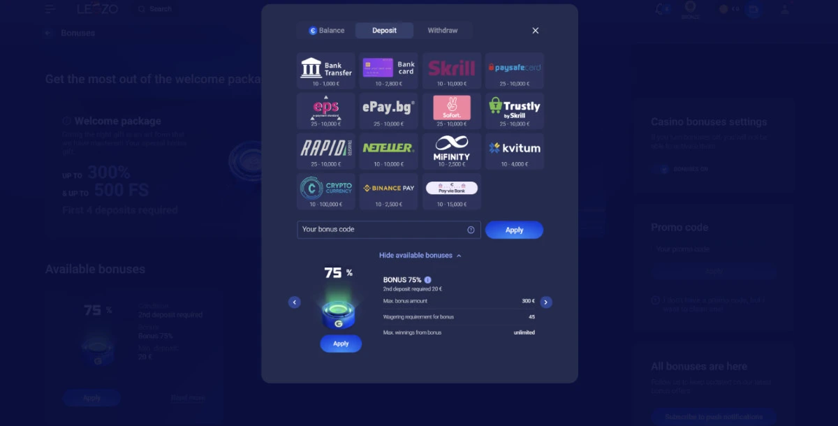 legzo-kazino-maksājuma-metodes