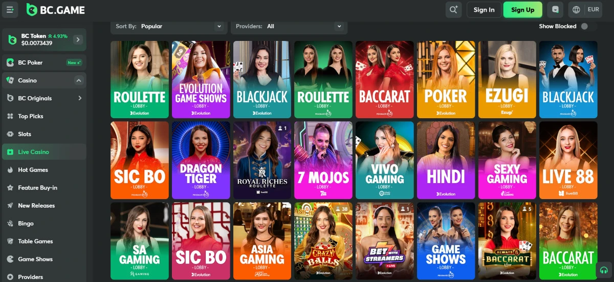 BC.GAME-Tiešraides-kazino