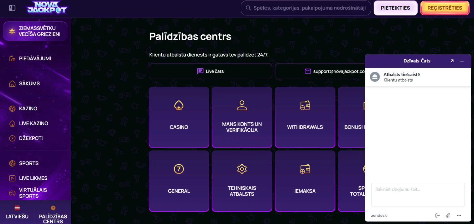 Klientu atbalsts novajackpot-klientu-atbalsts