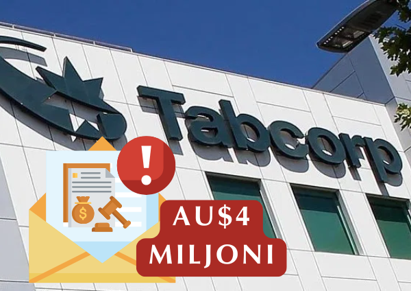 Tabcorp sodīts ar AU$4 miljonu sodu par 5700 nelikumīgiem mārketinga ziņojumiem