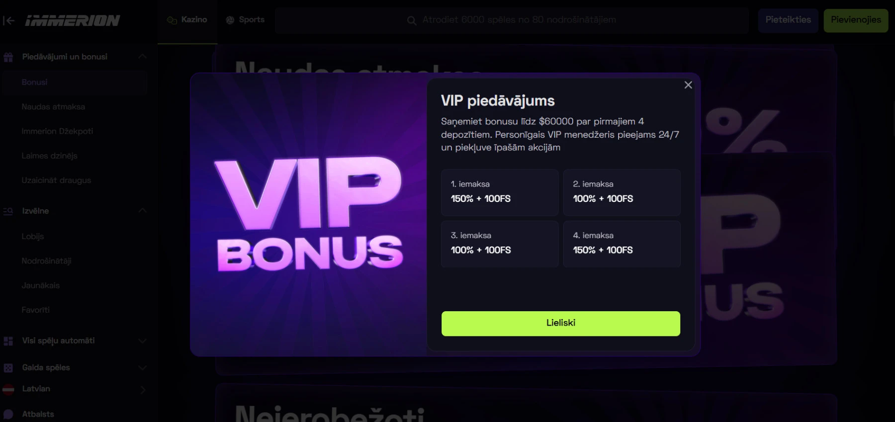 immerion-VIP-piedavajums