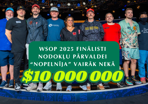 2025. gada WSOP Galvenais Turnīrs Cik daudz nopelnīja nodokļu inspektors