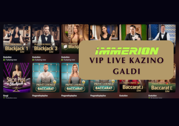 Immerion VIP Live kazino galdi