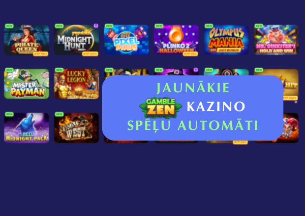 Jaunākie GambleZen kazino spēļu automāti