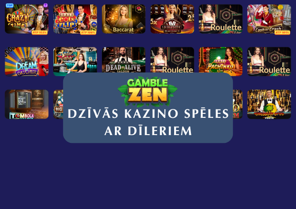 Live Kazino pieredzi vietnē GambleZen