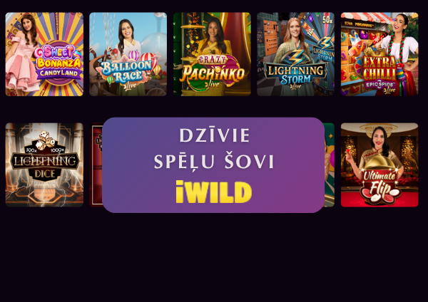 Dzīvie iWild spēļu šovi