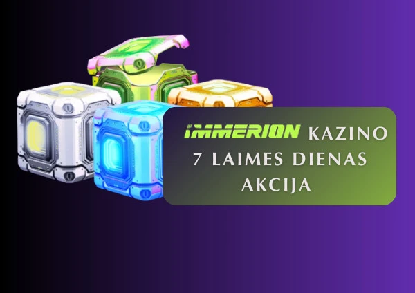 Ikdienas 7 Days of Luck bonusi Immerion kazino