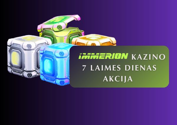 Ikdienas 7 Days of Luck bonusi Immerion kazino