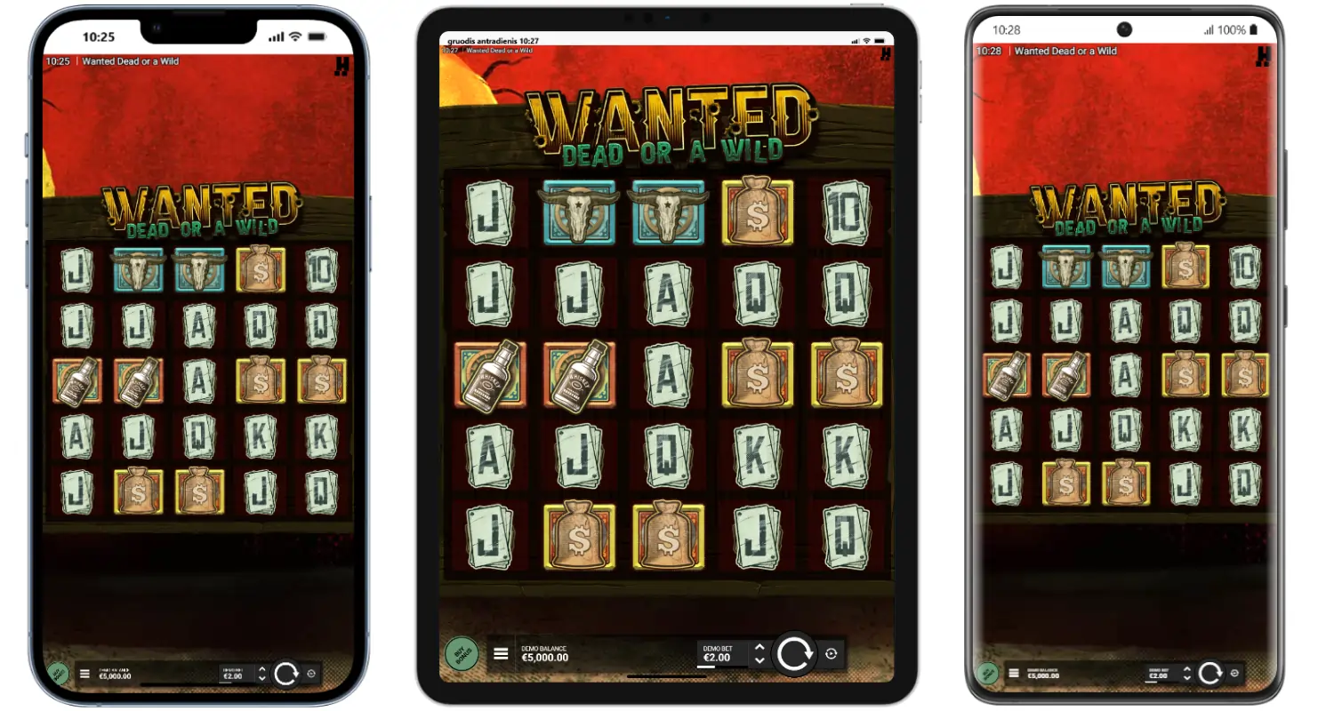 Wanted Dead or a Wild mobilā pieredze Wanted-Dead-or-a-Wild-mobila-pieredze